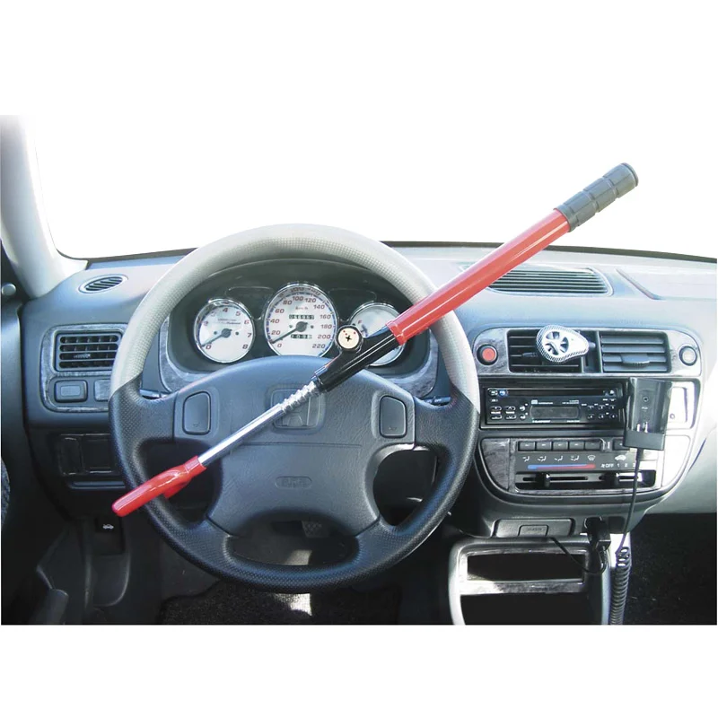 AutoStyle Universeel anti-diefstal stuurslot - rood