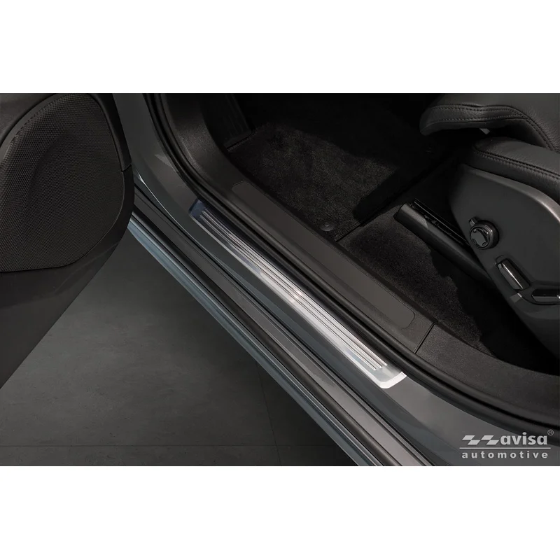 Avisa RVS Instaplijsten passend voor Volvo XC90 II 2015-2019 & Facelift 2019-2024 & Facelift 2024- - 'Lines' - 4-delig