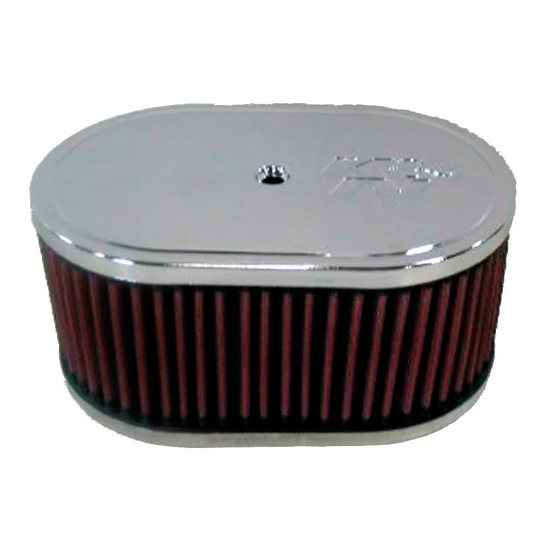 K&N carburateur luchtfilter ovaal passend voor Mikuni-Solex 40,44,48 PHH, SK Racing, Weber DCOE 40,42, Weber DCOE 45,48, Montagehoogte 85mm (56-1350)