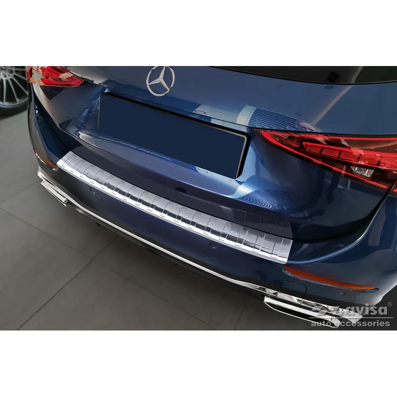 Avisa RVS Achterbumperprotector passend voor Mercedes C-Klasse AMG Estate (S206) 2021- - Zilver