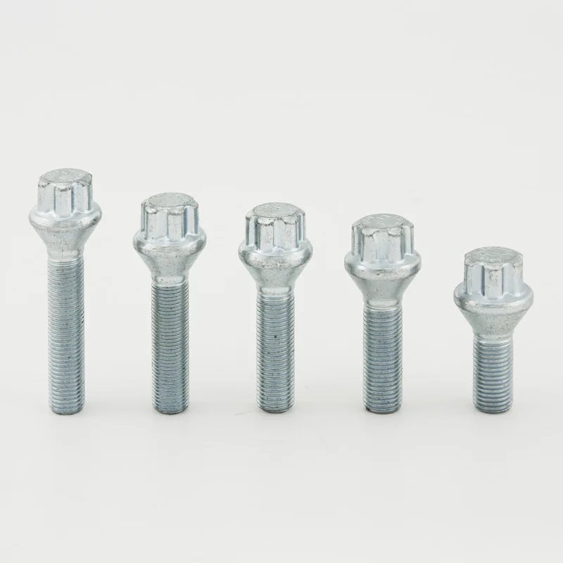 TPI Lange wielbout - M12x1.5mm - Bolkonisch - Lengte 40mm