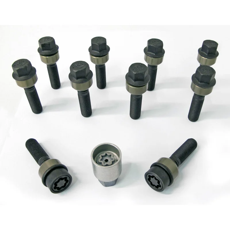 H&R Wielboutenset bolkonisch met beweegbare ring R14 M14x1.50 - Lengte 49mm - 10 stuks (Bv. passend voor Porsche) - incl. wielsloten