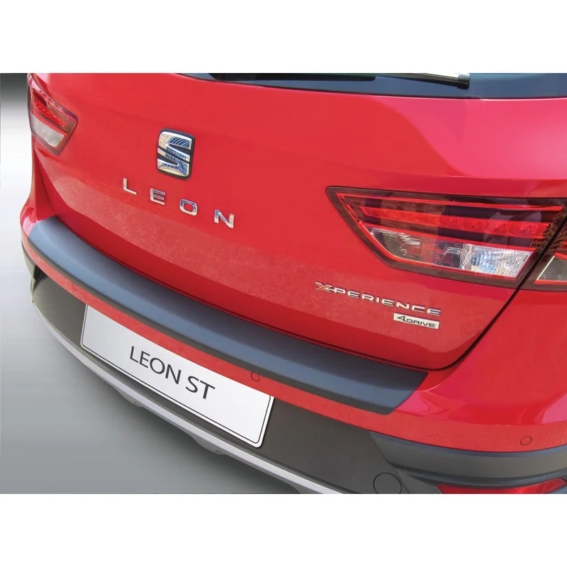 RGM ABS Achterbumper beschermlijst passend voor Seat Leon (5F) ST S/SE/FR/X-Perience/Cupra 2013-2016 Zwart