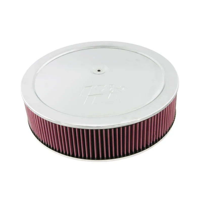 K&N luchtfilter rond - 186mm aansluiting, 406mm diameter, 103mm hoogte, 25mm drop base (60-1641)