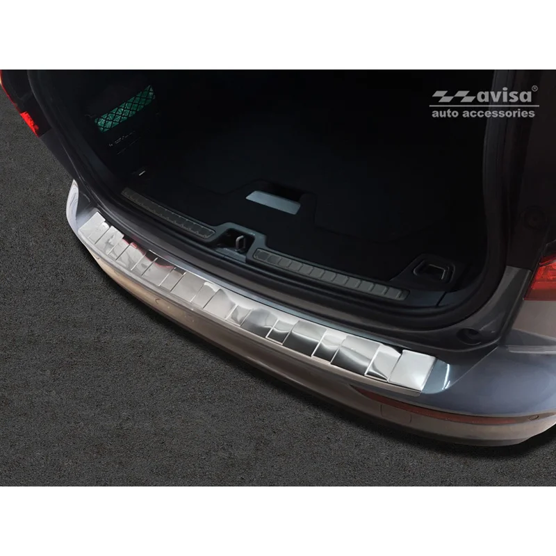 Avisa RVS Achterbumperprotector passend voor Volvo V60 II 2018- incl. Cross Country & R-Design - Zilver