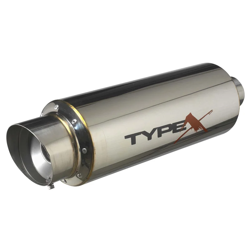 AutoStyle Sportuitlaat Universeel Type X Racing 'DualSound' - Ø140mm - Angle Tip