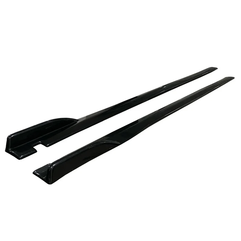 Oneway Set Sideskirts - Universeel - Lengte 190cm - Glanzend zwart