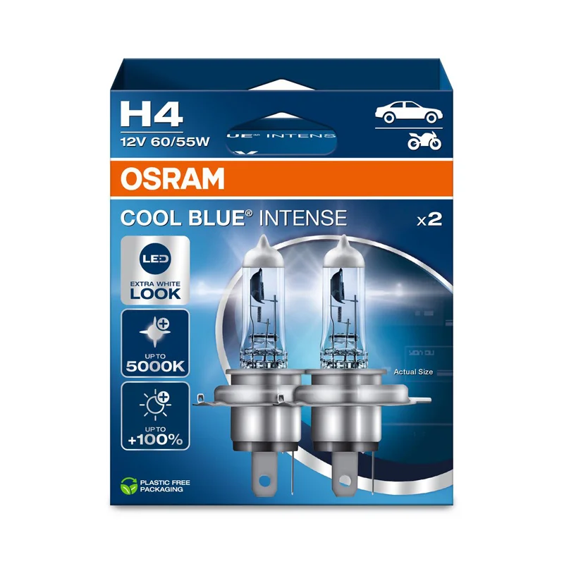 Osram Cool Blue Intense NextGen Halogeen lampen - H4 - 12V/60-55W - set à 2 stuks