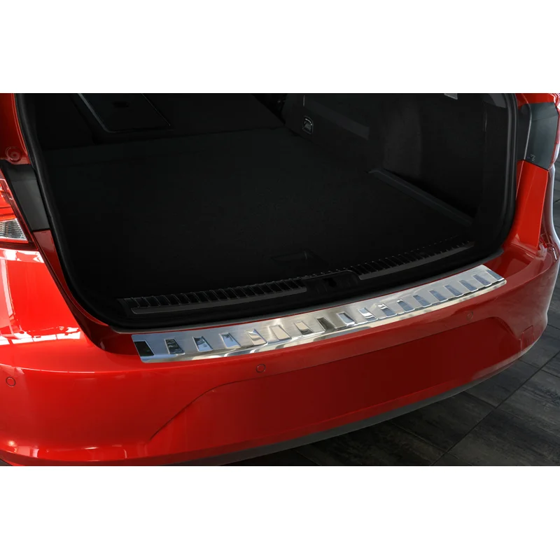 Avisa RVS Achterbumperprotector passend voor Seat Leon 5F ST 2013-2020 - Zilver