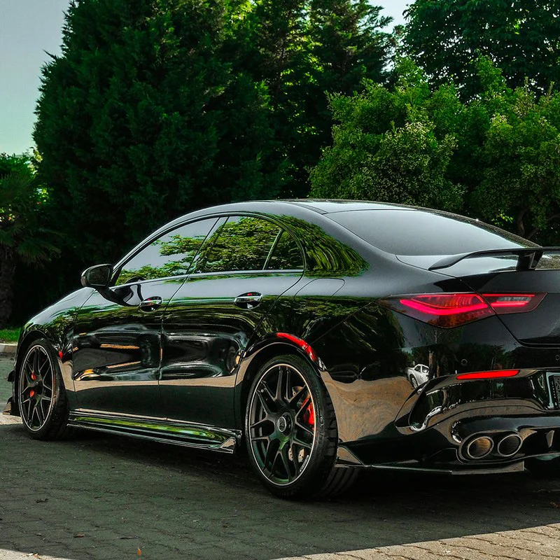Oneway Set Sideskirts passend voor Mercedes CLA (C118/X118) Coupe/Shooting Brake CLA35/CLA45 AMG 2019-2023 - Glanzend zwart