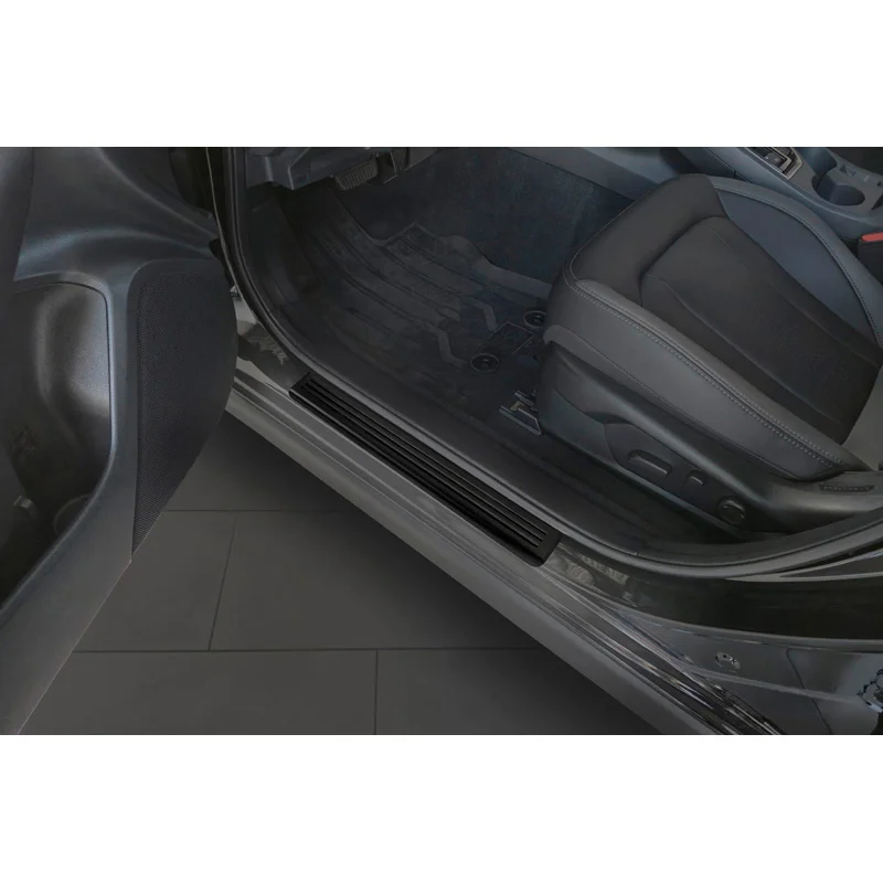 Avisa Matzwart RVS Instaplijsten passend voor Subaru Crosstrek III 2023- - 'Lines' - 4-delig