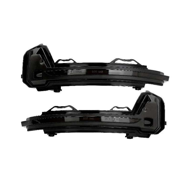 AutoStyle Set LED Zijspiegel-Knipperlichten passend voor Volkswagen Tiguan II 2016- & Tiguan Allspace 2017- – Rookgrijs – incl. Dynamic Running Light
