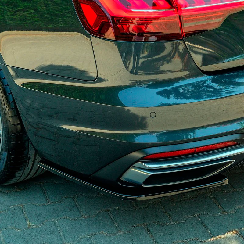 Oneway Achterbumperskirts (Hoeken) passend voor Audi A4 (B9) Sedan/Avant Facelift 2019-2024 excl. S4/S-Line - Glanzend zwart