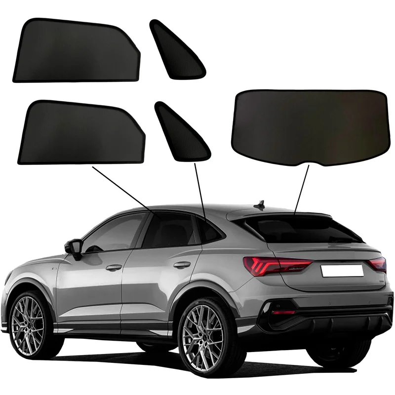 SunClip Zicht- & Zonwering passend voor Audi Q3 Sportback (F3N) 2019-