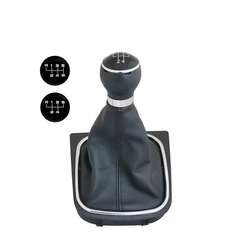 Simoni Racing Pookknop OEM passend voor Volkswagen Golf VI/Jetta – Zwart incl. 2 Schakelpatronen