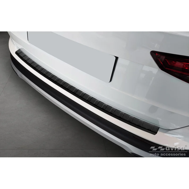 Avisa RVS Achterbumperprotector passend voor Seat Ateca 2016-2020 & FL 2020- - Matzwart