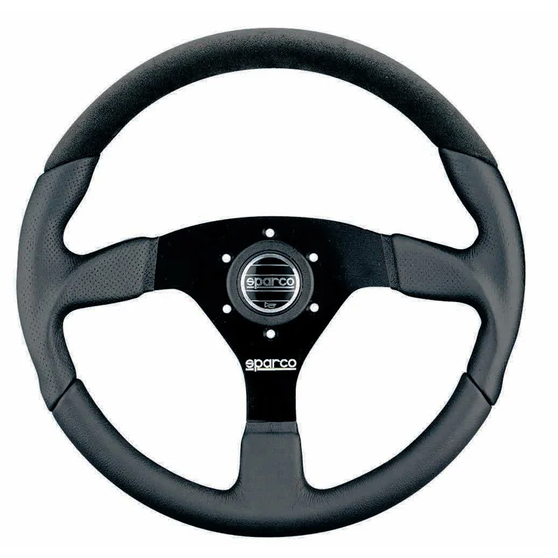 Sparco Universeel Sportstuur L505 - Zwart Leder - Diameter 350mm