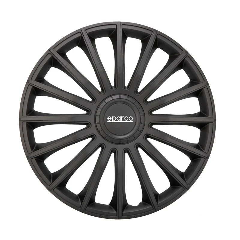 Sparco Wieldoppen Treviso - 15-inch - Zwart - Set van 4 stuks