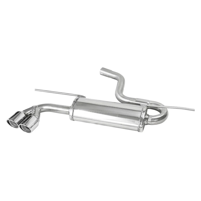 InoXcar 100% RVS Sportuitlaat passend voor Volkswagen Golf VII 1.4 125pk 2013- 2x80mm X-Race