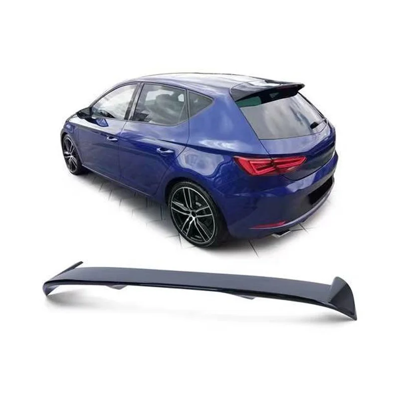 AutoStyle Dakspoiler passend voor Seat Leon 5F 5-deurs 2013-2020 (ABS Glanzend zwart)