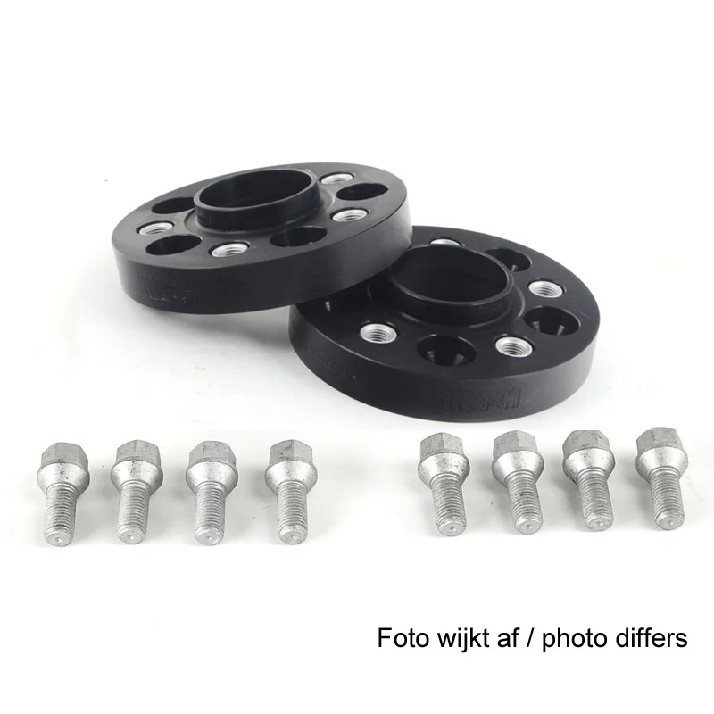 H&R DRA-Systeem Spoorverbrederset 50mm per as – Steekmaat 5×120 – Naaf 65,0mm – Boutmaat M14x1,5 – passend voor Volkswagen – Zwart