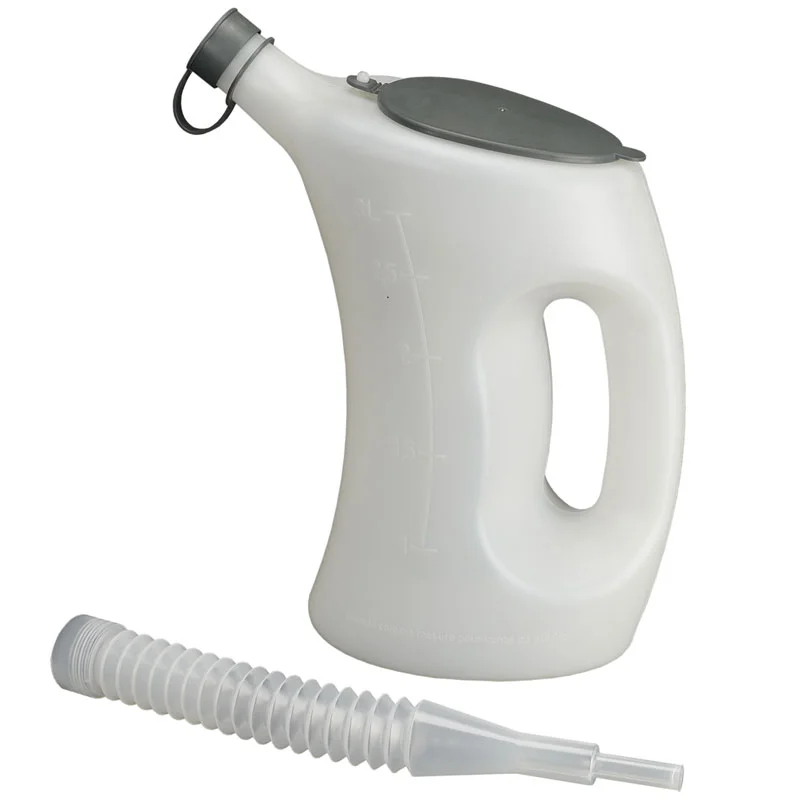 Pressol 07 623 Maatbeker met deksel FLA 3 L wit/transparant - flexibele tuit 160 mm