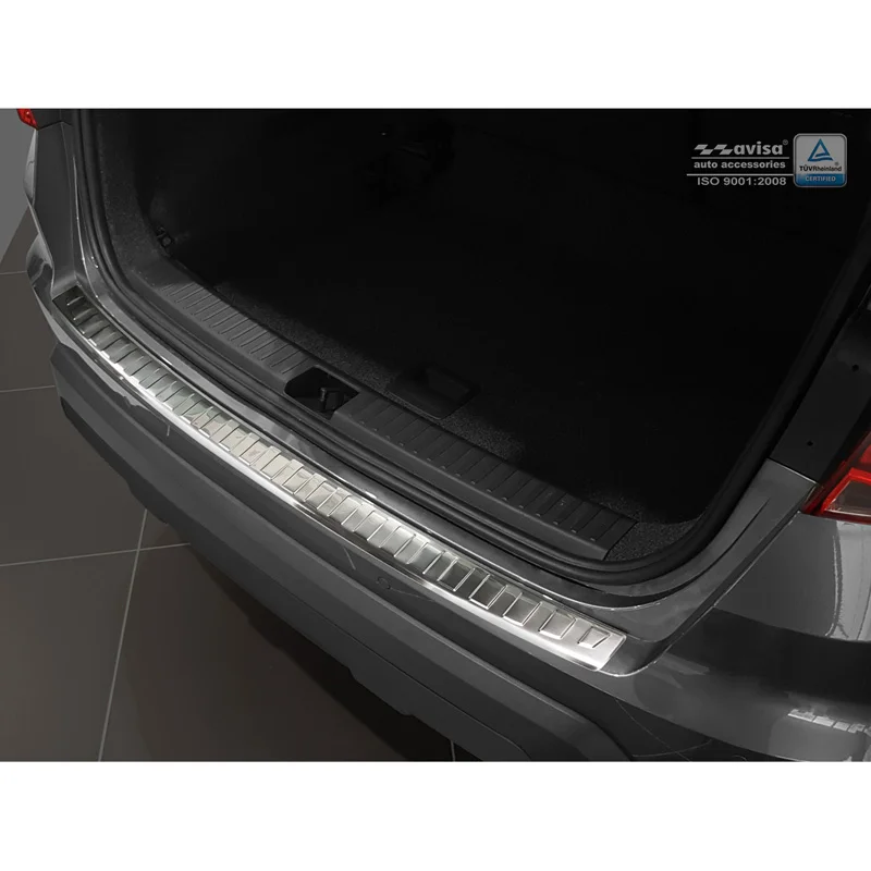 Avisa RVS Achterbumperprotector passend voor Seat Arona 2017-2021 & Facelift 2021- - Zilver