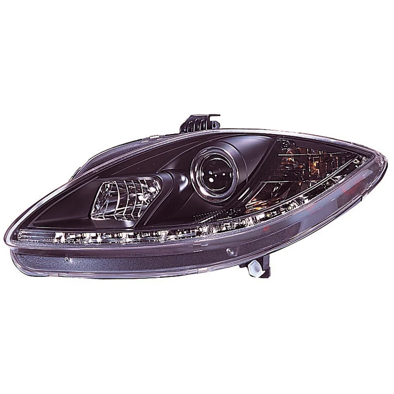 AutoStyle Set Koplampen incl. DRL passend voor Seat Leon/Altea/Toledo 2005-2009 – Zwart