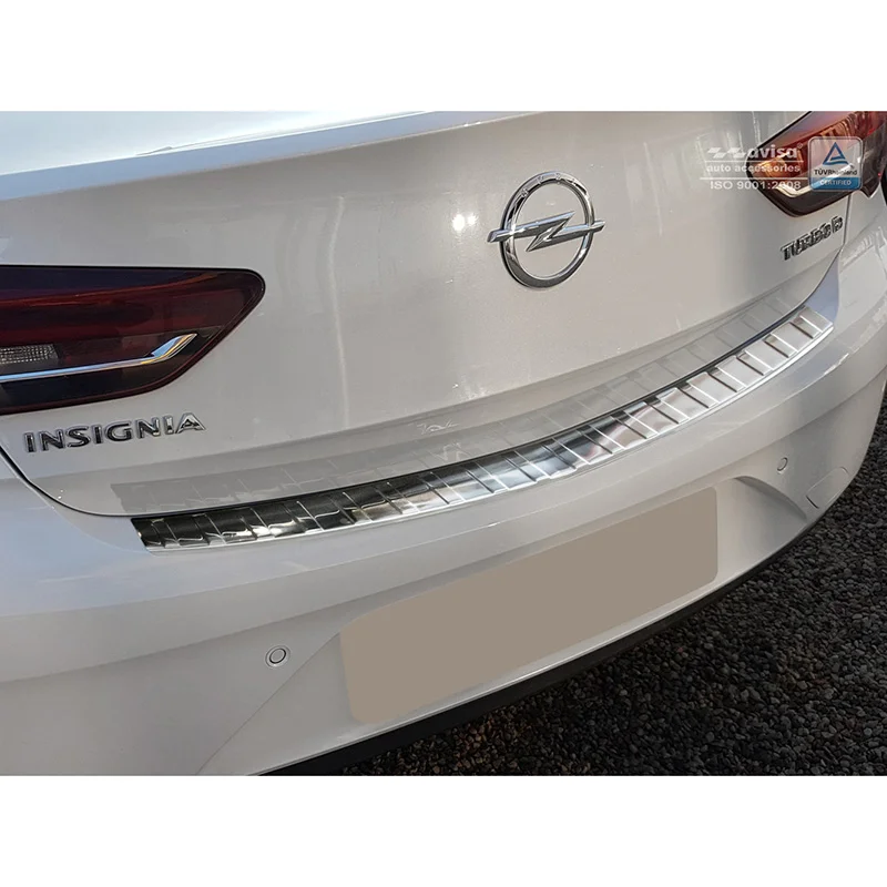 Avisa RVS Achterbumperprotector passend voor Opel Insignia Grand Sport 5-deurs 2017-2020 & FL 2020- - Zilver