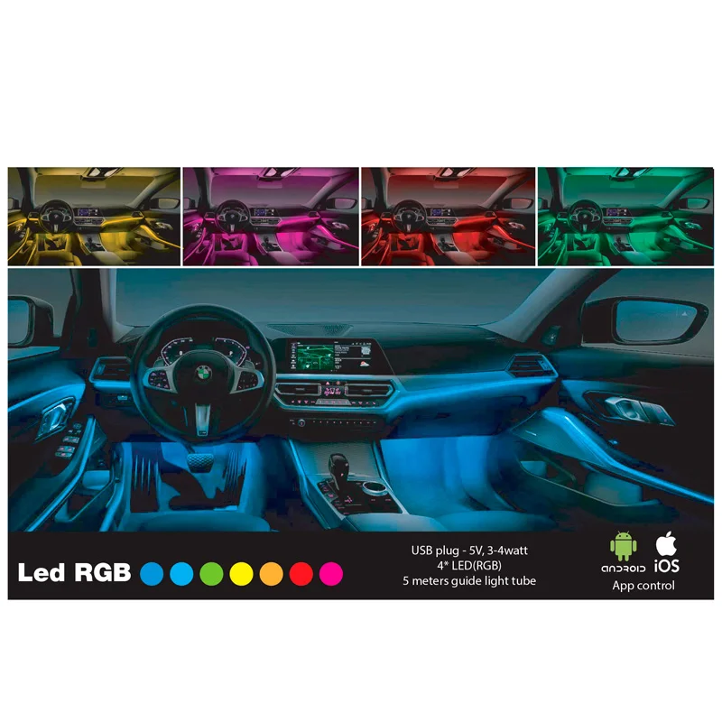 Simoni Racing Interieur Sfeerlicht RGB LED - 5 meter