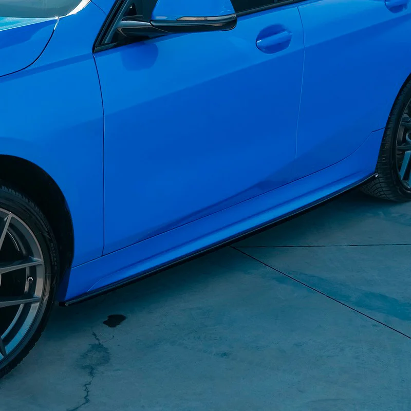 Oneway Set Sideskirts passend voor BMW 1-Serie F40 M-Pack/M135i 2019- - Glanzend zwart