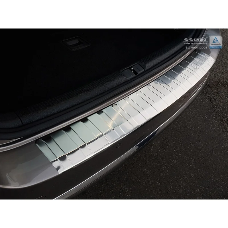 Avisa RVS Achterbumperprotector passend voor Volkswagen Passat B7 Variant 2010-2014 - Zilver
