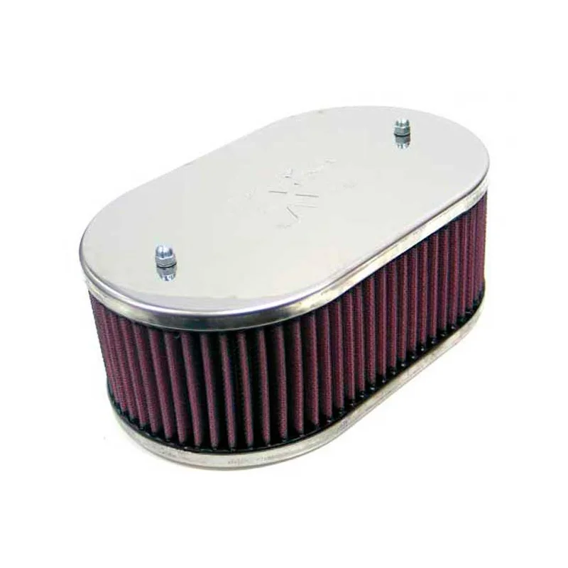 K&N carburateur luchtfilter ovaal groot passend voor Weber 32/36 DGV/DGAV/DGMS, 38 DGAS/DGAR, Montagehoogte 65mm (56-9075)