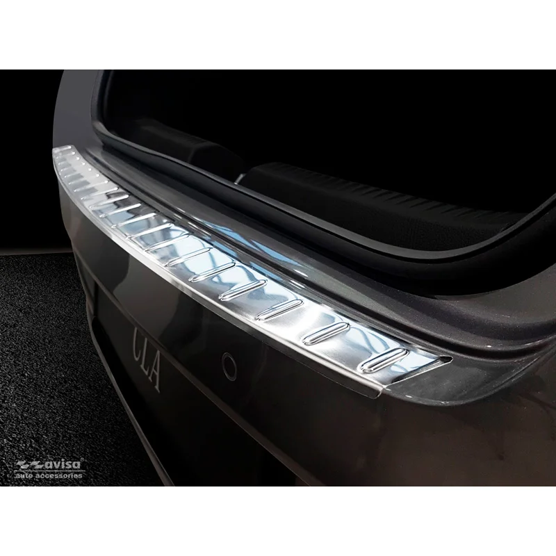 Avisa RVS Achterbumperprotector passend voor Mercedes CLA II (X118) Shooting Brake 2019-2025 - Zilver