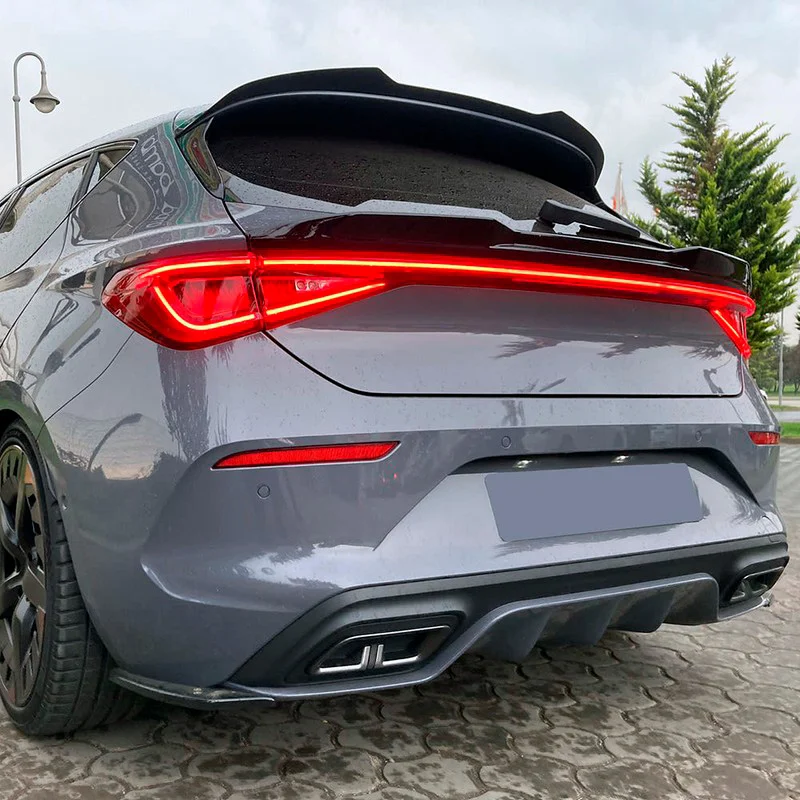 Oneway Achterspoiler passend voor Cupra Leon HB 2020-2024 – Glanzend zwart