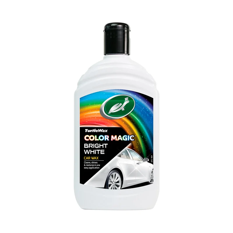 Turtle Wax 52712 Color Magic - Bright White Car Polish 500ml