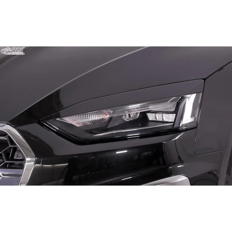 RDX Koplampspoilers passend voor Audi A5 (F5) 2016-2020 & Facelift 2020- (alleen LED koplampen, niet voor Matrix-LED) (ABS)