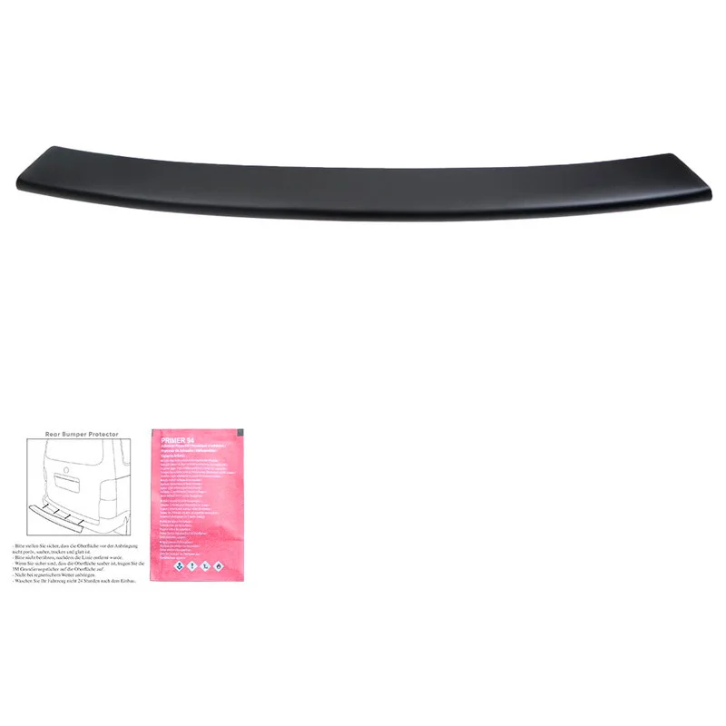 Oneway Achterbumper beschermlijst passend voor Volkswagen Transporter T5 2003-2009 (met achterdeuren) – Matzwart