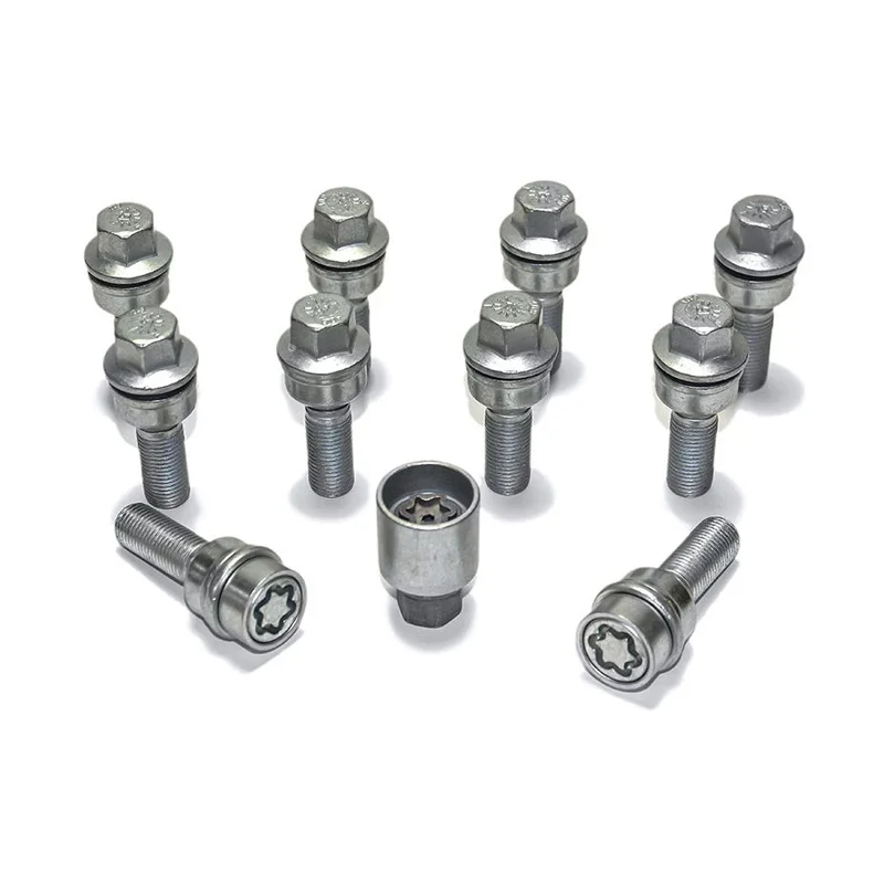H&R Wielboutenset bolkonisch met beweegbare ring R14 M14x1.50 – Lengte 38mm – 10 stuks (bv. passend voor Audi Q3, Q5) – incl. wielsloten