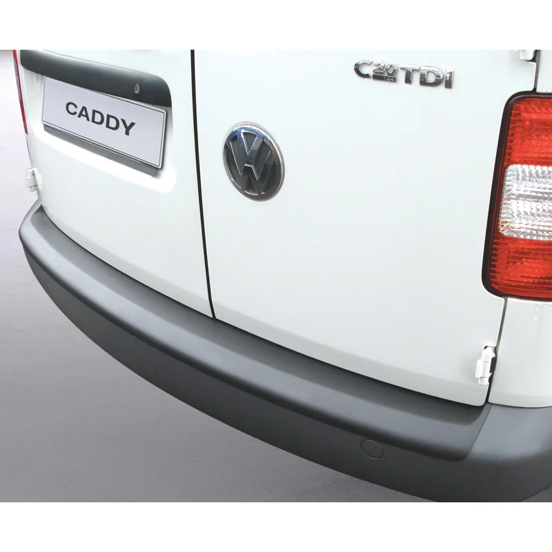 RGM ABS Achterbumper beschermlijst passend voor Volkswagen Caddy II 2004-2015 (voor ongespoten bumpers) Zwart