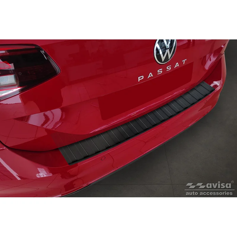 Avisa RVS Achterbumperprotector passend voor Volkswagen Passat 3G Variant 2014-2023 - Matzwart