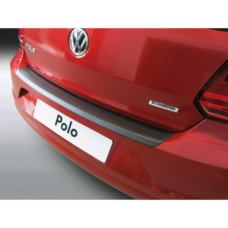 RGM ABS Achterbumper beschermlijst passend voor Volkswagen Polo 6C 3/5 deurs 2014-2017 Zwart