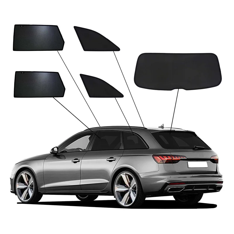 SunClip Zicht- & Zonwering passend voor Audi A4 (B8) Avant 2015-2024
