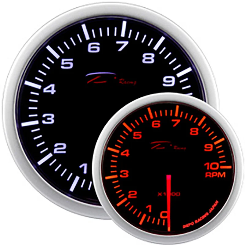Depo Racing WA-Series Instrument – Toerenteller 0-10.000rpm – 52mm