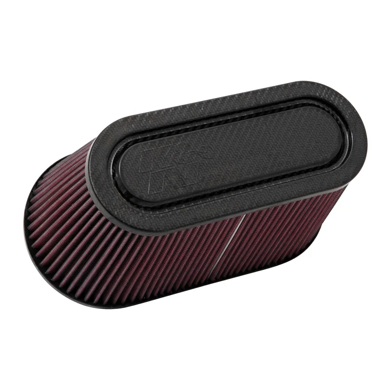K&N Universeel filter - carbonvezel - 89mm aansluiting, 305mm x 152mm bodem, 252mm x 100mm top, 152mm hoogte (RP-5182)