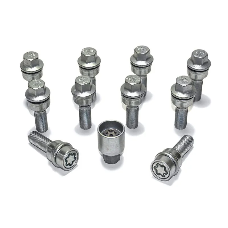 H&R Wielboutenset bolkonisch met beweegbare ring R14 M14x1.50 – Lengte 35mm – 10 stuks (bv. passend voor Audi Q3, Q5) – incl. wielsloten