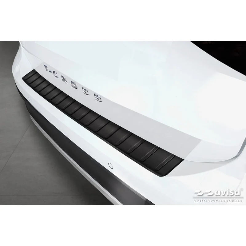 Avisa RVS Achterbumperprotector passend voor Volkswagen T-Cross 2019-2024 & FL 2024- - Matzwart