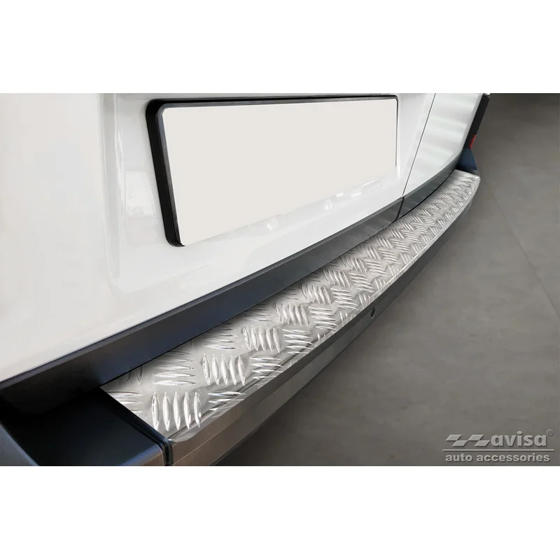 Avisa Aluminium Achterbumperprotector passend voor Volkswagen Crafter & MAN TGE 2017- - Zilver