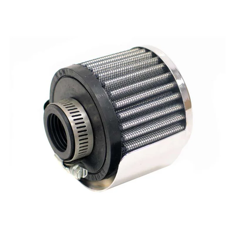 K&N Carterontluchtingsfilter - rubber onderplaat - 25mm aansluiting - Met schild (62-1511)