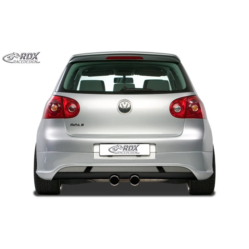 RDX Achterskirt passend voor Volkswagen Golf V Hatchback 3/5-deurs 2003-2008 ‘V2’ (uitlaat R32) excl. Variant/Plus (ABS)
